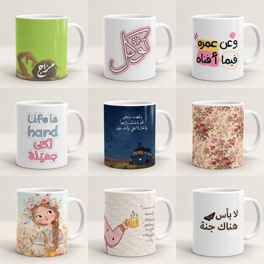 كوب سيراميك فاخر بتصميم خاص